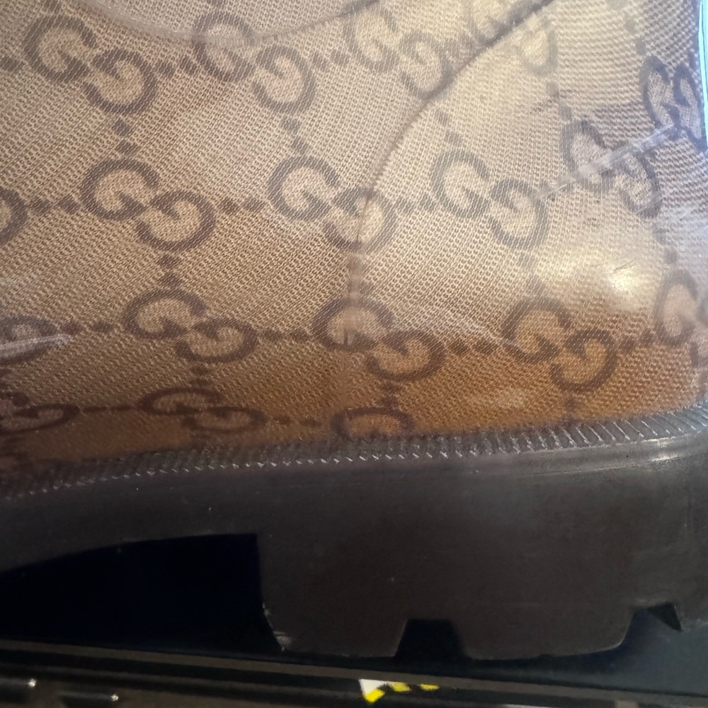 Gucci Monogram Rain Boots EUC - Picture 4 of 8